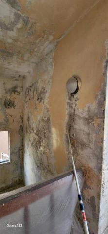 秝研油漆 防水工程 - 新竹縣湖口安宅一街，虹牌油性漆（平光白）施工中