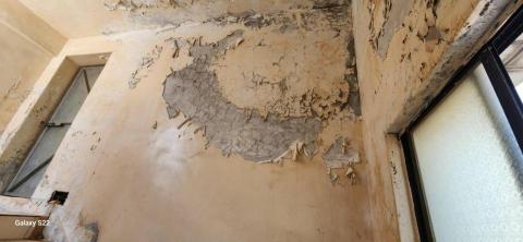 秝研油漆 防水工程 - 新竹縣湖口安宅一街，虹牌油性漆（平光白）施工前