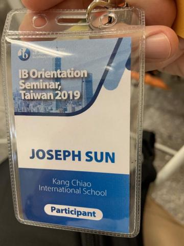 Mr. Joseph Sun - 參加IB 培訓