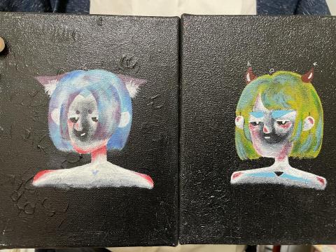 達克 - 壓克力似顏繪