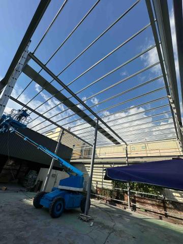 盛翔開發工程 - 滴水6米廠房搭建
