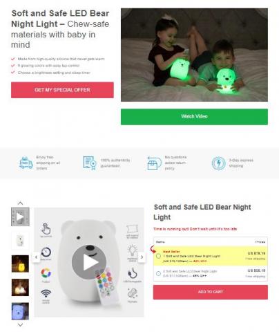 江小姐 - 廣告活動引導one page目標銷售網頁