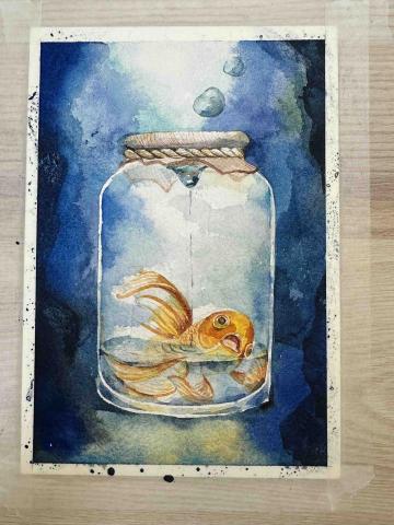 黃燕婷 - 水彩插畫練習 32開