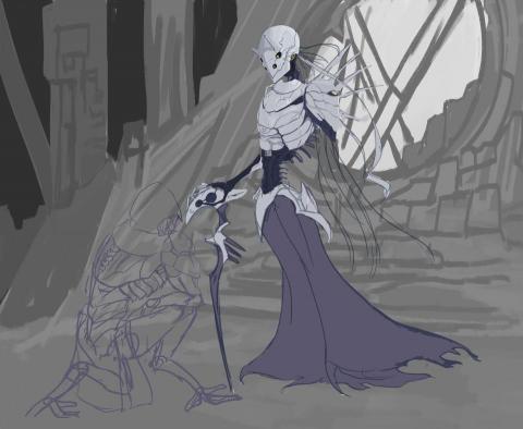 Aro - 電繪 厚塗(待完成)
作品名: 遺骸系列_1