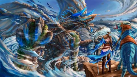 Aro - 電繪、厚塗
作品名: 怪物的崛起