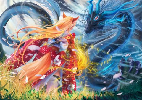 Aro - 電繪、厚塗
作品名: 千年妖戰