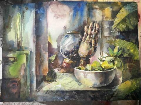 黃燕婷 - 水彩練習 4開