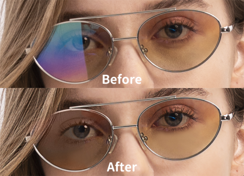 靜靜 - 去除眼鏡反光