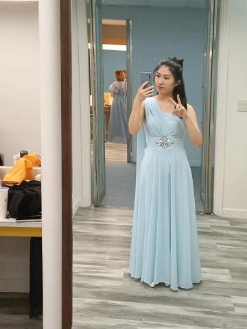 閻姵竹 - 畢業音樂會後臺照片