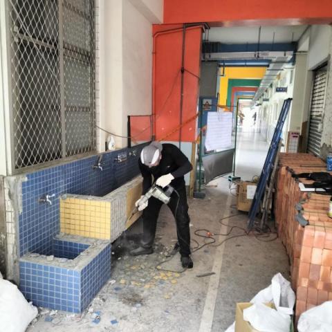 金水修膳工作室 - 拆除舊磁磚