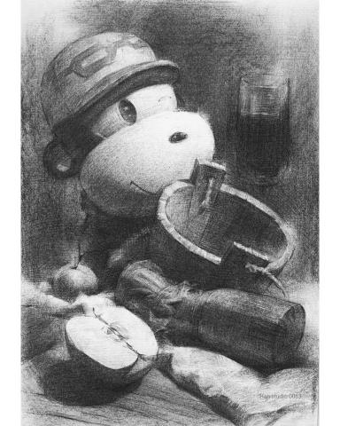 Han studio  邱柏翰 - 猴子娃娃靜物組炭筆素描課堂示範

如果你想學習如何畫出體感及空間感，歡迎加入我們工作室，課堂上有明確步驟方法的讓你能聽懂學會