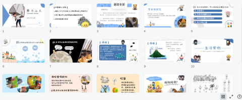 顏愷呈 - 於校外志工隊教導國小學生科學知識簡報