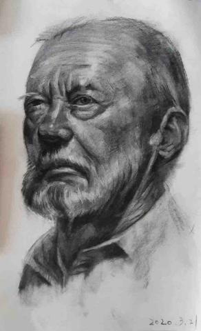 +5 - 素描寫實人像練習