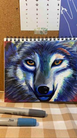 高 - 麥克筆練習作品