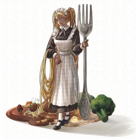 CLing - 角色設計：牛排女僕