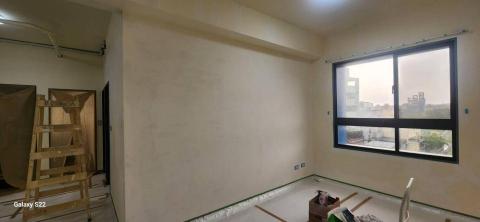 秝研油漆 防水工程 - 新竹縣竹北市，社區：蔚藍雅筑，全室虹牌乳膠漆（百合白）不含天花板+除霉+防水+浴室矽立康，施工中