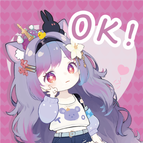 HONG HONG - 協助朋友直播製作官方貼圖