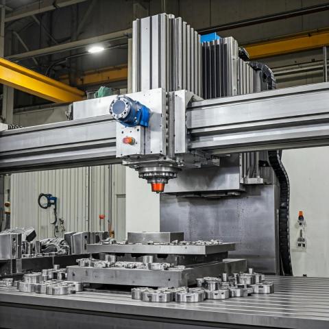 Sam - 因以前簽保密條約，所以沒有圖面可看
CNC龍門銑床(示意圖)
有作過研發部工程師