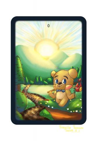 玻璃心番茄 - 幻想朋友塔羅牌1.-愚者-熊吉