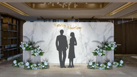 I Shan Chiu - 婚禮背板設計