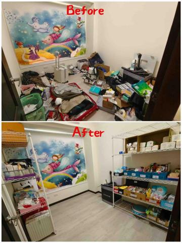 整理收納師 ivy - 儲藏間推薦購買層架後上架