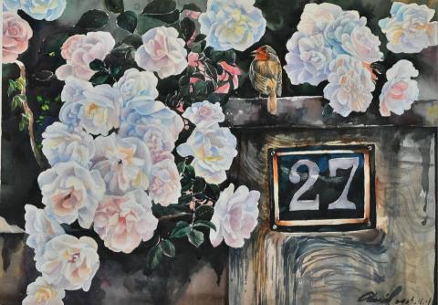 陳芃蓁 - 水彩／花群