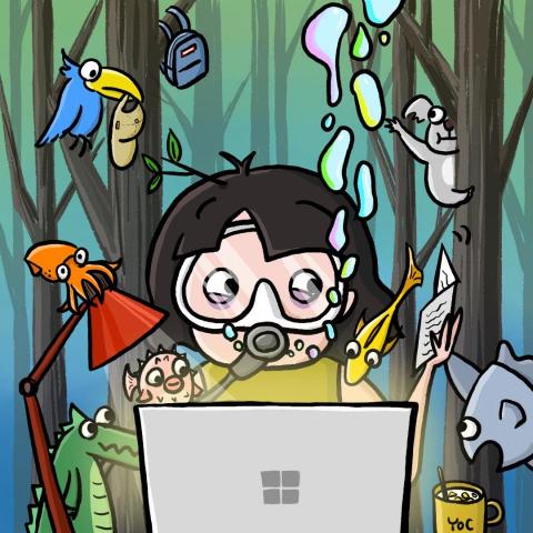 右膝 / YOC illustration - 