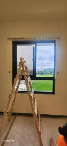 秝研油漆 防水工程 - 新竹縣竹北市，社區：蔚藍雅筑，全室虹牌乳膠漆（百合白）不含天花板+除霉+防水+浴室矽立康，施工中