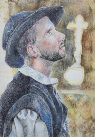 陳芃蓁 - 色鉛／人物練習