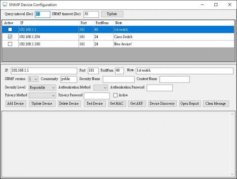 黃真 - 使用SNMP管理網路設備(Switch)
使用技術: C#, .Net framework(WinForm, Windows Service), MS SQL Server