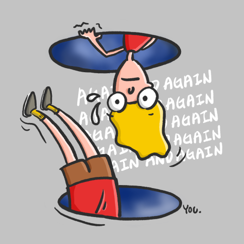 右膝 / YOC illustration - 