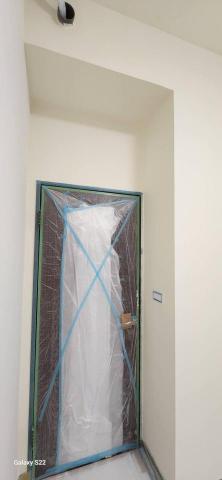 秝研油漆 防水工程 - 新竹縣竹北市，社區：蔚藍雅筑，全室虹牌乳膠漆（百合白）不含天花板+除霉+防水+浴室矽立康，施工中