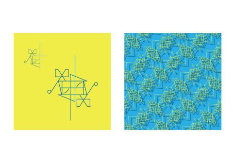 藍色水豚(秀雄) - 平面設計、LOGO設計。以姓氏「劉」為體的字形改造，再進一步編排以呈現具個人風格的視覺設計。