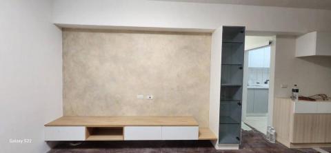 秝研油漆 防水工程 - 新竹市社區：慶華綠晶 全室乳膠漆+跳色油漆+門框噴漆虹牌鄉居+I白+司曼特燕麥黃+得利女裝灰+廁所矽酸鈣板上漆+矽立康，完成品