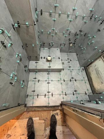 坤龍企業社 - 半層浴室貼壁、地磚照