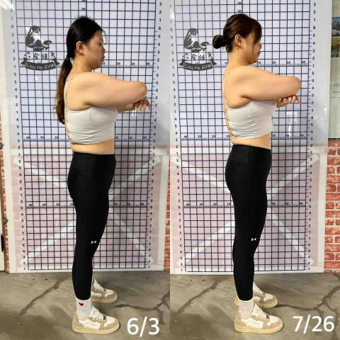 李涵Anne - 學生一個半月對比