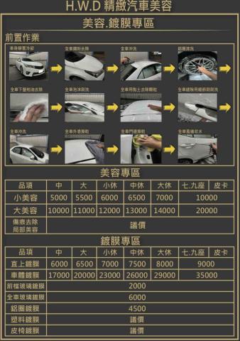 H.W.D精緻汽車美容 -  H.W.D精緻汽車美容 -