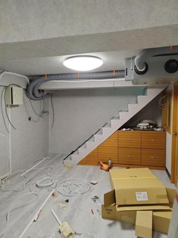 周昆興 - 電源線路，LED吸頂燈安裝配置