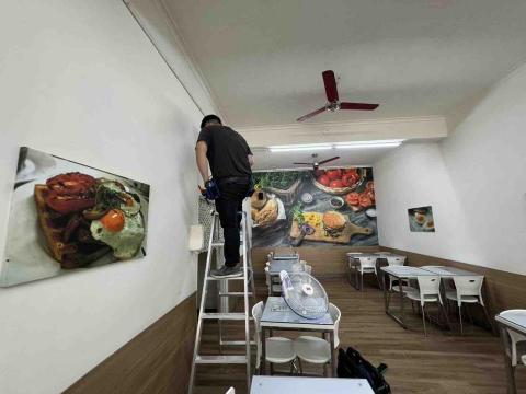 弓謹 - 壁扇安裝