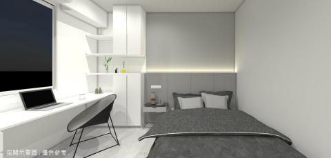 大造設計有限公司 - 幽雅寧靜的小空間：明亮的書桌區 ＋ 沉穩的舒眠區．