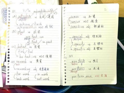 Kevin - 高一英文單字解說紀錄