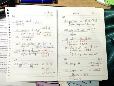 Kevin - 高二單字解題紀錄