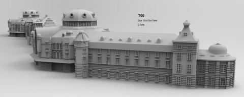 陳慈賢 - 東京車站繪製_依網路搜查圖片_建3D_列印輸出樣品