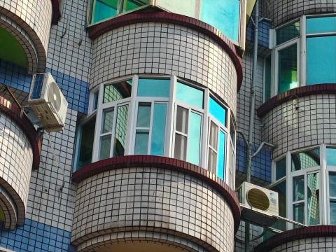 璟昕鋁門窗 - 圓弧陽台窗