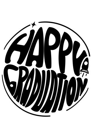 邱駱馨 - 畢業周邊設計-黑白貼紙版