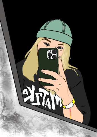 邱駱馨 - 似顏繪電繪-彩色版