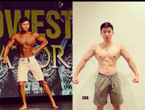 李俊緯 營養師 - 8週
人在美國沒有好好的旅遊吃當地美食，選擇辛苦的備賽之旅，每天都是枯燥乏味的訓練＋有氧及一成不變的飲食，偶爾替換一餐而己。
儘管合作只有7週時間，但這7週我看到你對健美的熱情，對自己下的目標咬牙堅持，因為備賽這件事真的需要很強大的意志力。
我會熱愛這份工作的原因，當你說這次狀態是超越你之前，我就非常的有成就感，沒拿名不要緊，就算拿名了功勞也不屬於我，是你應得的
