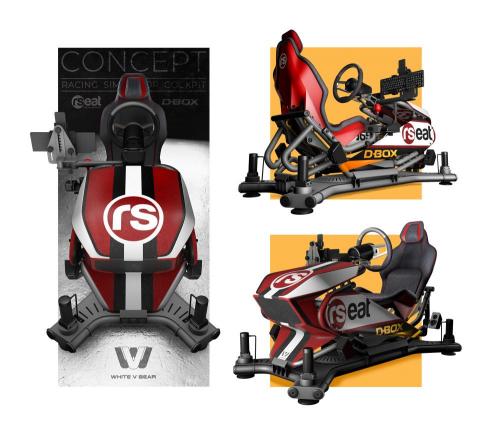 WhiteV - Racing Simulator Cockpit賽車模擬座艙:

https://www.behance.net/gallery/165239739/Racing-Simulator-Cockpit

-產品設計
-建模
-CMF
-渲染
-動畫
