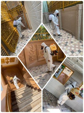 榮輔企業股份有限公司 - 商辦大樓消毒現場實照