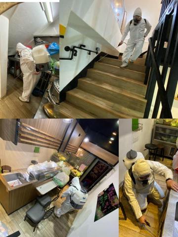 榮輔企業股份有限公司 - 餐廳消毒現場實照